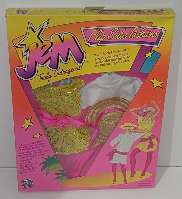 Poupée Jem Hasbro - Flip Side Fashions "Let's Rock This Town" - Vintage A-58