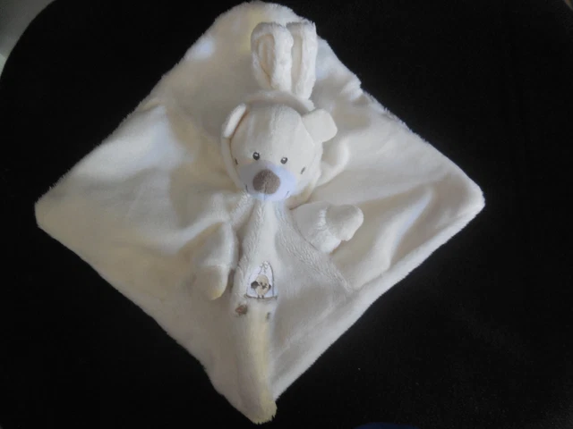 doudou plat ours lapin blanc crème cage à oiseau SIMBA TOYS NICOTOY (4 dispo)
