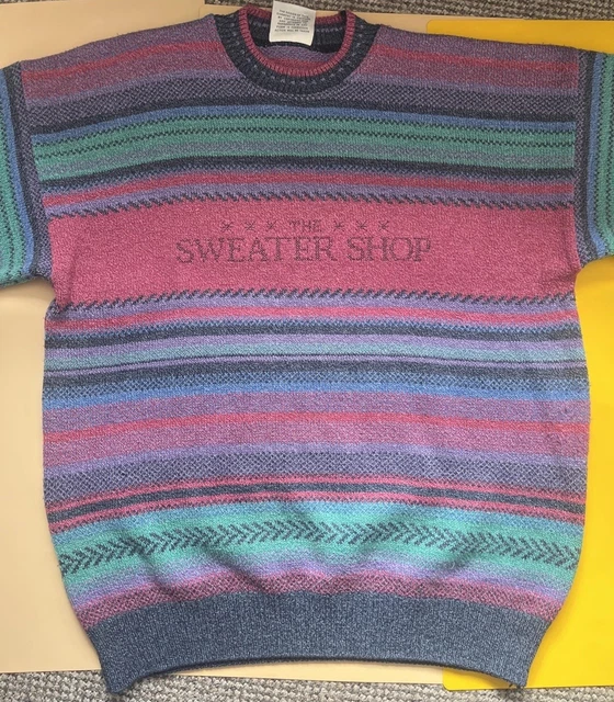VINTAGE THE SWEATER Shop Knit Jumper Multi-coloured Large Size