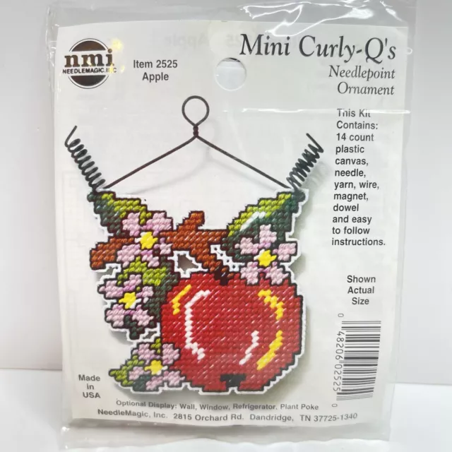 Mini Curly-Q's 2530 Lemons Needlepoint Ornament Kit NMI