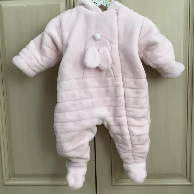 Baby Girls Snowsuit Growsuit 6 Months Emile Et Rose Pink Cosy Pram Super-soft