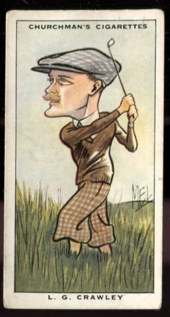 Tobacco Card, Churchman, SPORTING CELEBRITIES, 1931, Golf, LG Crawley, #32