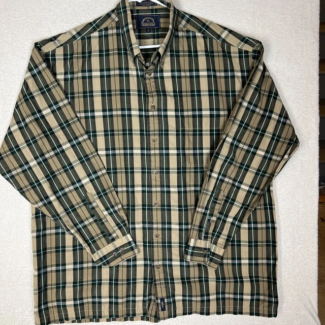 Vintage BD Baggies Button Down Shirt Men's XX-Large Tall Multicolor Plaid