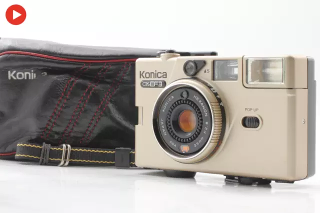 Tested Read [Exc+5] Konica C35 EF3 Gold Point & Shoot 35mm Film Camera JAPAN