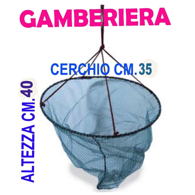 Nassa Per Gamberi In Rete - Cestello Trappola Per Pesca (Nuovo)
