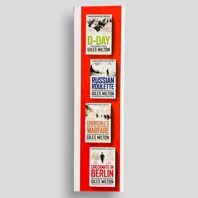 Giles Milton Collectible PROMOTIONAL BOOKMARK -not the books