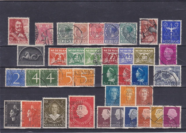 Niederlande 1939 und 1950er     kleines Lot    gestempelt