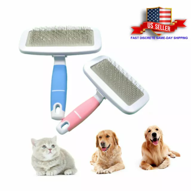 Pet Metal Teeth Flea Cleaning Comb Dog Puppy Cat Grooming Fleas Brush Tool USA