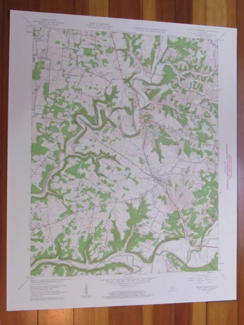 Mount Washington Kentucky 1960 Original Vintage USGS Topo Map
