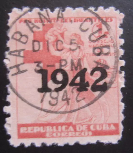 Caraibi, Habana, sovrastampa, usato 1942