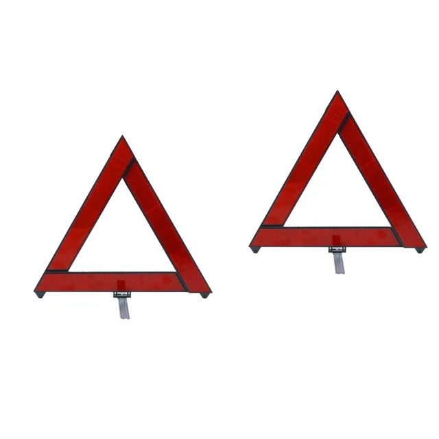 2x triangoli stradali riflettenti triangoli di avvertimento stradale triangolo pericolo