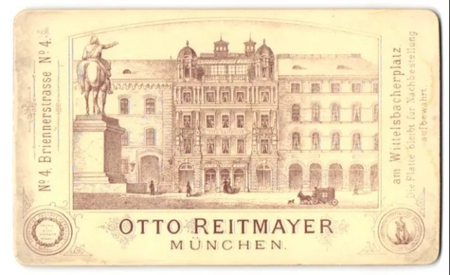 Fotografie Otto Reitmayer, München, Briennerstr. 4, Ansicht München, Blick auf