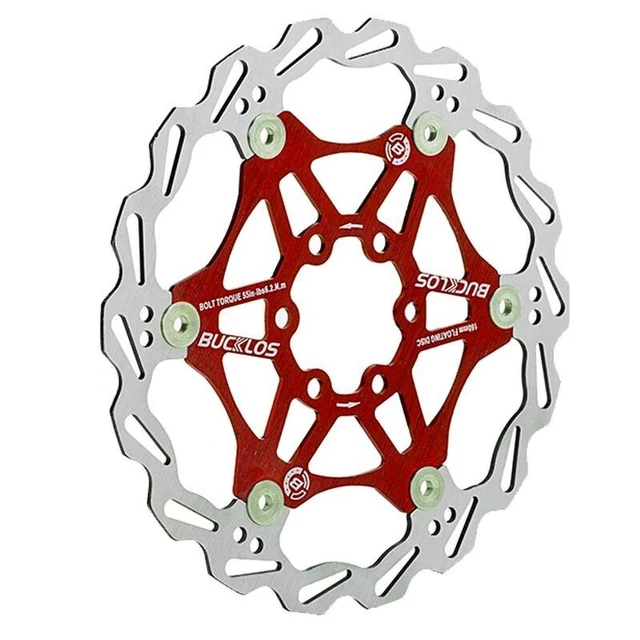 Rot Schwimmscheibe Bremsrotor 203 mm 6 Bolzen eBike Schnallen 7075-T6