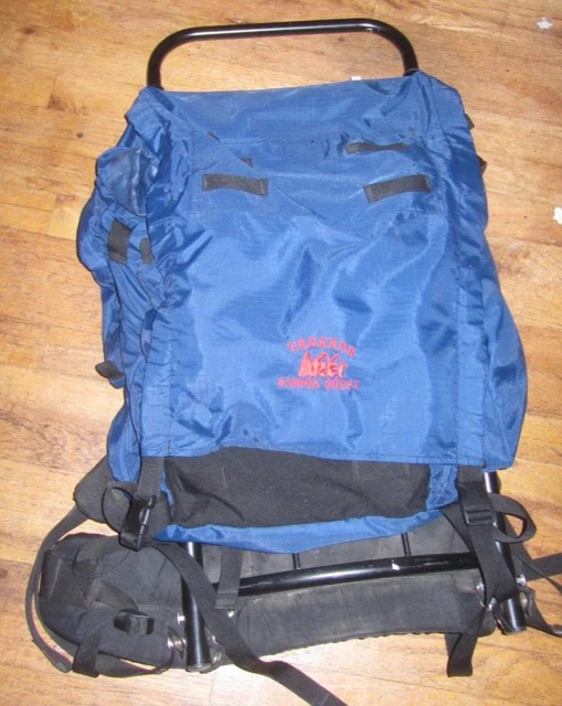*VINTAGE* REI TREKKER Sierra Crest External Frame Back Pack Blue Medium