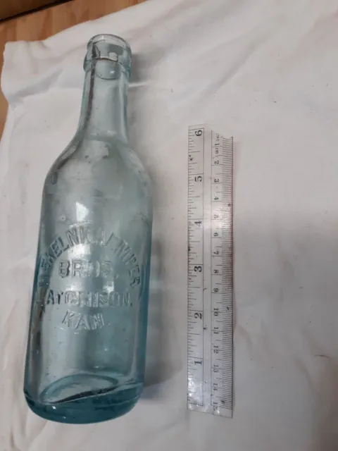 Vtg Hekelnkaemper Bros Atchison Kansas Soda Bottle