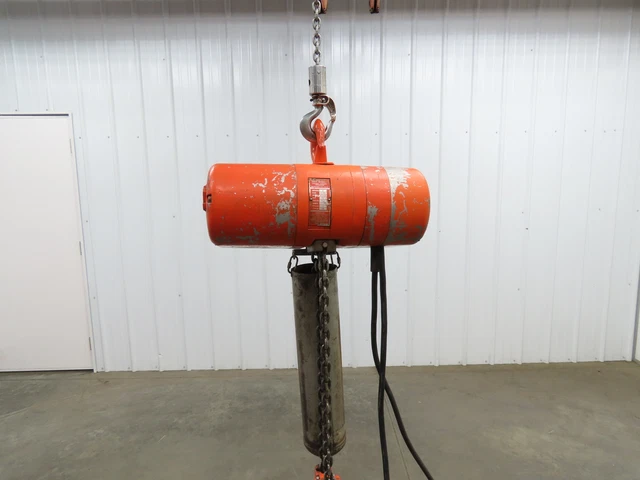 CM Lodestar R Electric Chain Hoist 2 Ton 8 FPM 15' Lift 11' Pendant 3PH Tested
