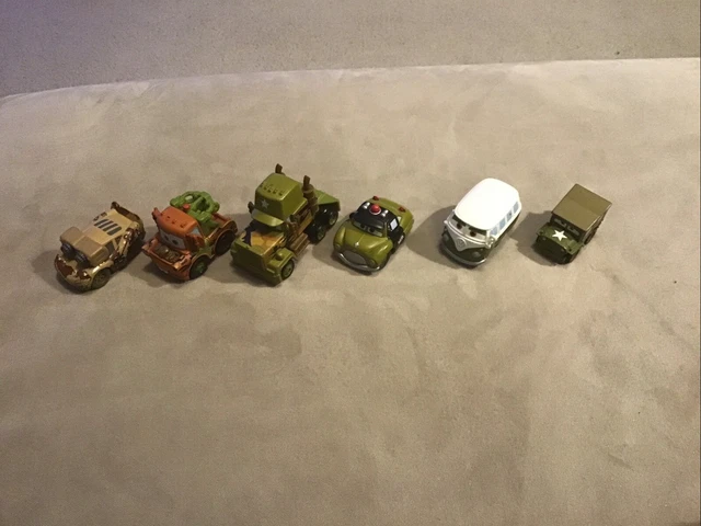DISNEY PIXAR CARS Mini Adventures Sarge's Boot Camp Set 6 Characters £ ...