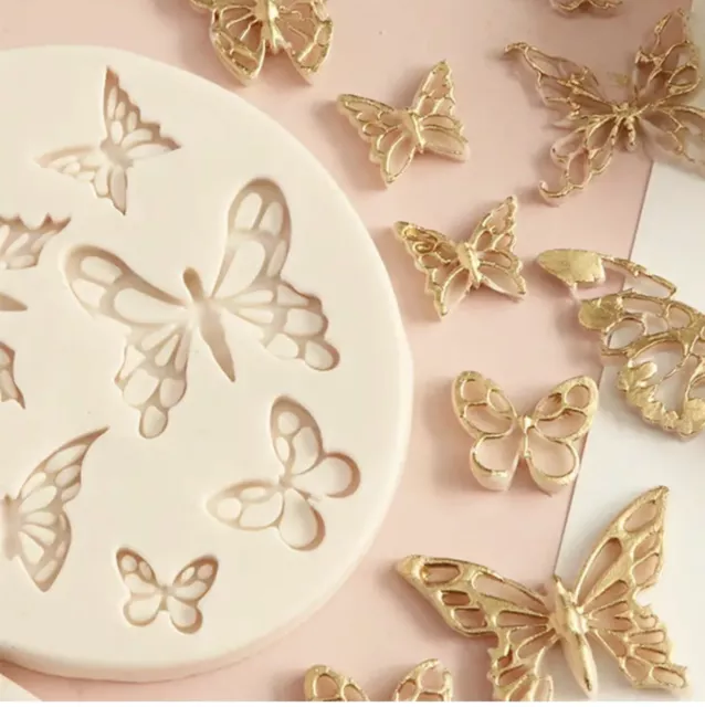 Butterfly Silicone Fondant Icing Mould Chocolate Cake Sugar craft Topper