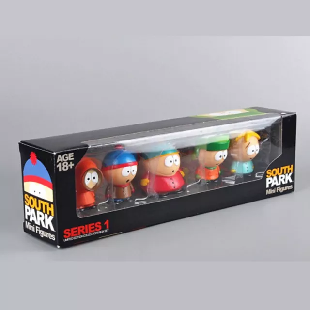 5Pcs/Set Anime South Park Stan Kyle Eric Kenny Butters PVC BATH Toy Figure Gift