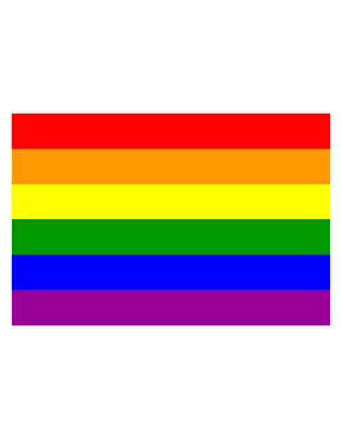 XXL Autoaufkleber Sticker Fahne Regenbogen Flagge Aufkleber