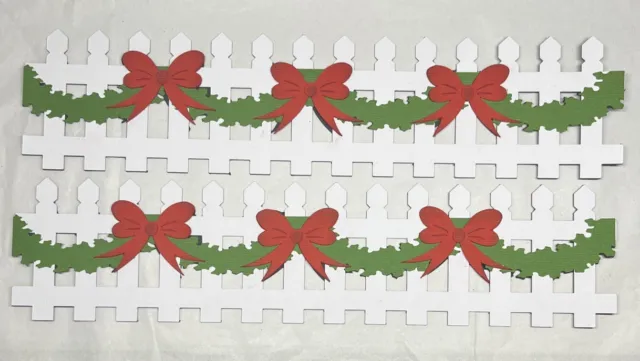 2 Cuaderno de recortes troquelado cerca de Navidad diseño de cuaderno de recortes 2,75"" x 11,5""