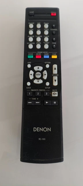 Télécommande de rechange RC-1228 pour récepteur AV Denon AVR