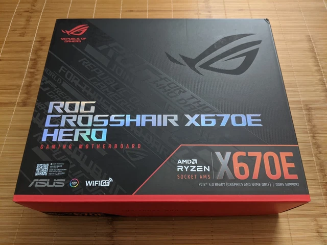 ASUS ROG STRIX X670E-E GAMING WIFI 6E Socket AM5  LGA 1718  Ryzen 7000 Atx Gaming Motherboard