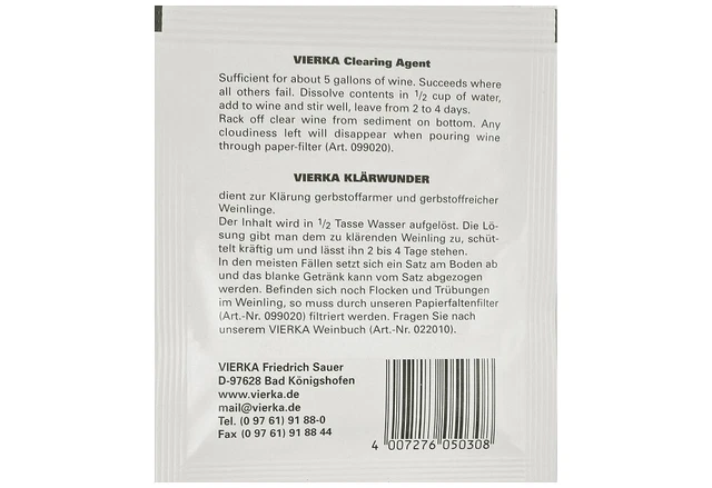 VIERKA HAUSRAT Klärwunder für 25l 5g 2