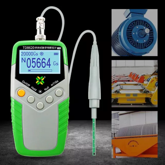 Handheld Tesla Gauss Meter Magnetometer Digital Magnetic Field Tester Flux Meter Handheld Tesla Gauss Meter Magnetometer Digital Magnetic Field Tester Flux Meter