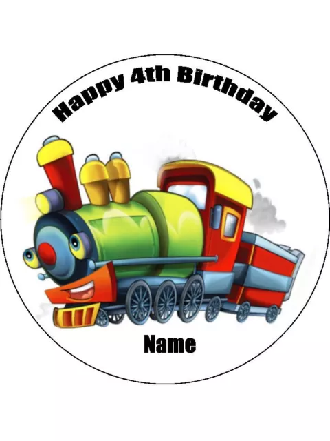 Train Cake Topper Edible Birthday Cake Decorations