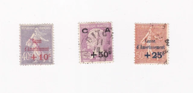 Lot 421 - Timbres France Caisse D'Amortissement Série 249/251 - Neuf Luxe Sans Charnière