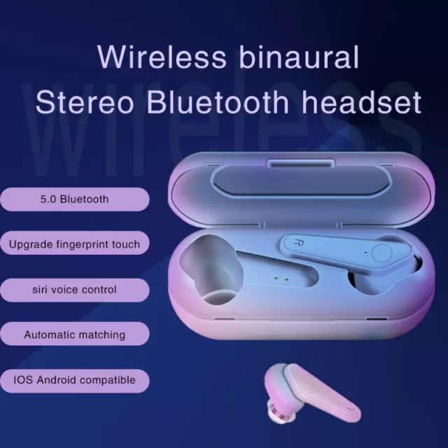 Bluetooth 5.0 Headset TWS Wireless Earphones Earbuds Stereo Subwoofer Headphones