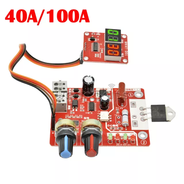 Digital 40A/100A Spot Welder Machine Controller Time Current Control Board 3