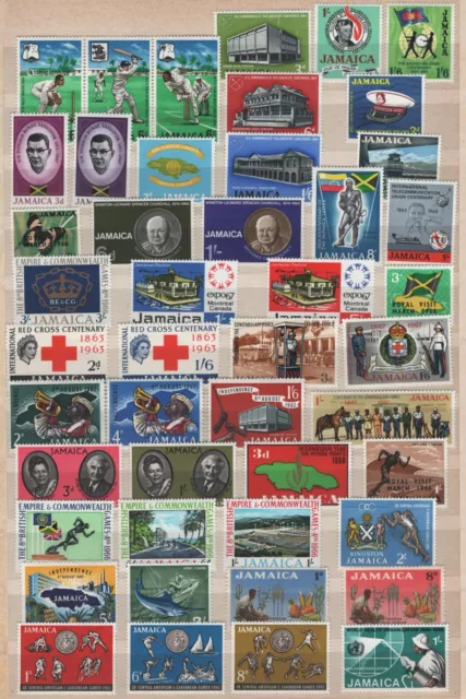 Jamaica Collection Of 98 Different Mnh Stamps