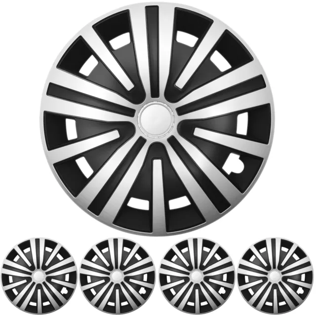 16 Pollici 4x Premium Design Copricerchi Coprimozzi Set " Spinello "