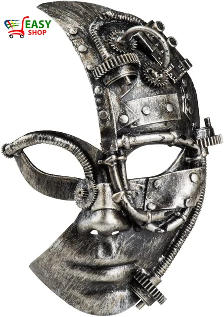 54524 - Maschera Radarpunk, Maschera Steampunk per Il Viso, Maschera per Gli Occ