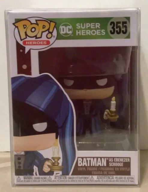 Funko POP! DC Super Heroes BATMAN as EBENEZER SCROOGE #355 w PROTECTIVE CASE