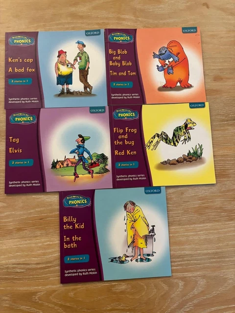 READ WRITE INC Phonics Ruth Miskin Purple Set 2 books - 2 Stories in ...