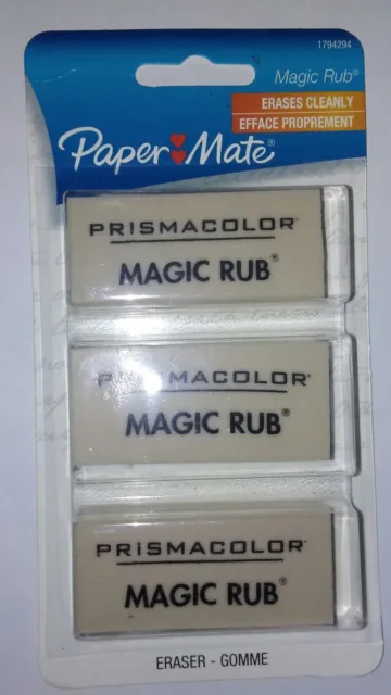 1 Pack Of 3 Pc Paper Mate Prismacolor Magic Rub