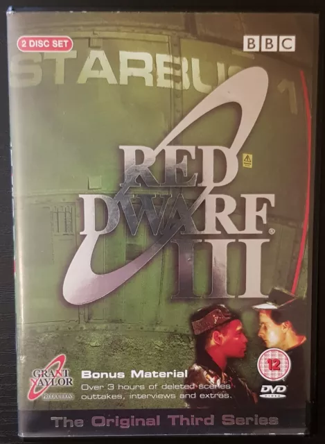 Red Dwarf Series 3 DVD - Region 2 + 4 PAL - 2 Disc Set - BBC - Craig Charles