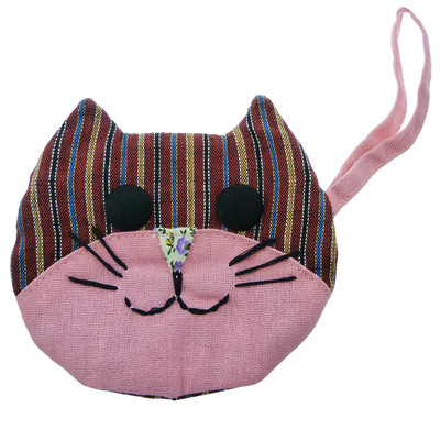 Porte monnaie chat porte bonheur Mani the Lucky Cat multicolore 
