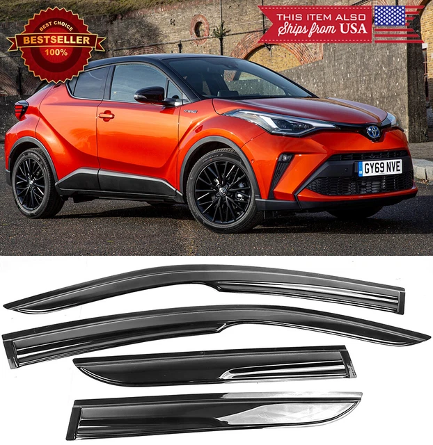 3D WINDOW VISOR Deflector Sun Vent Rain Wind Guard Shade Fit 1722