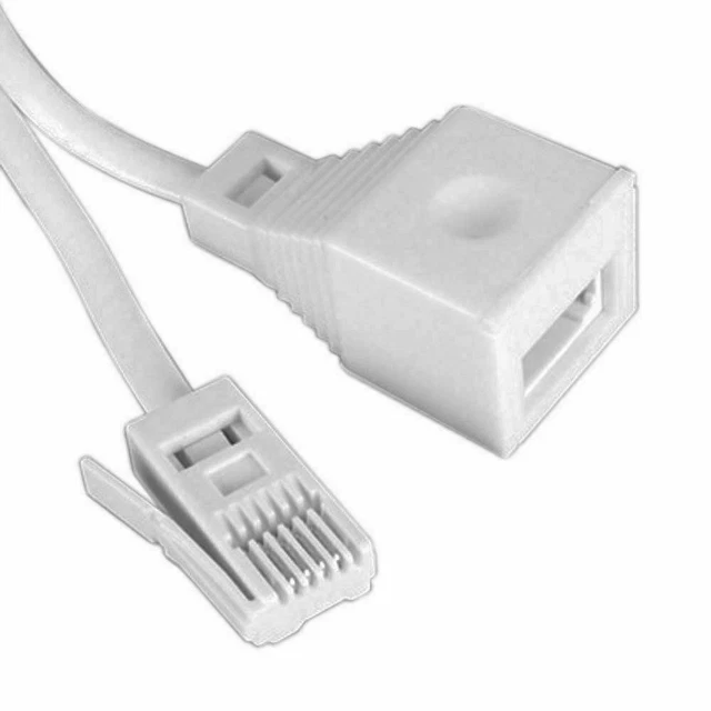 20 metri cavo prolunga telefono UK maschio a femmina collegamento 4 pin