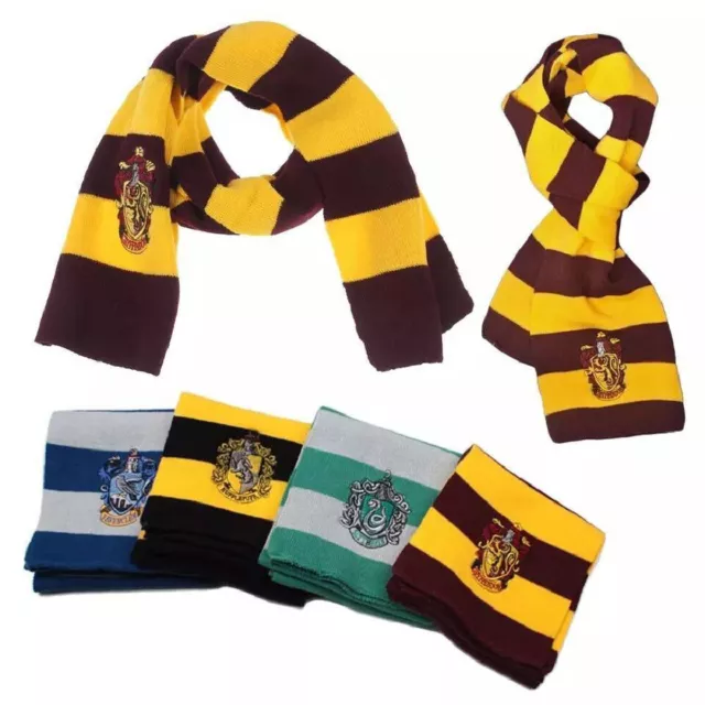 Harry Potter Scarf Gryffindor Slytherin Hufflepuff Raveclaw Unisex Cosplay Gifts