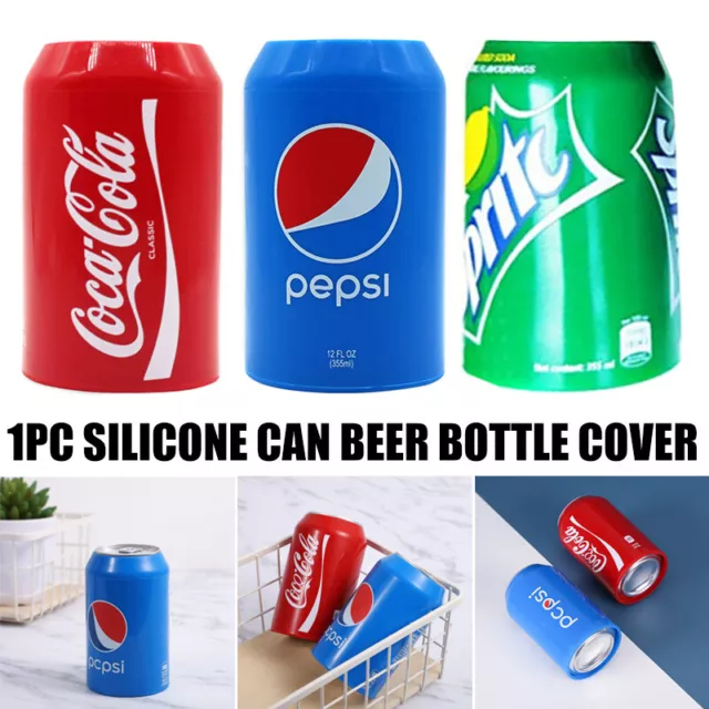 2PCS Hide A Beer Can Covers Bottle Sleeve Case Silicone Hide 355ML Cans Beverage 2