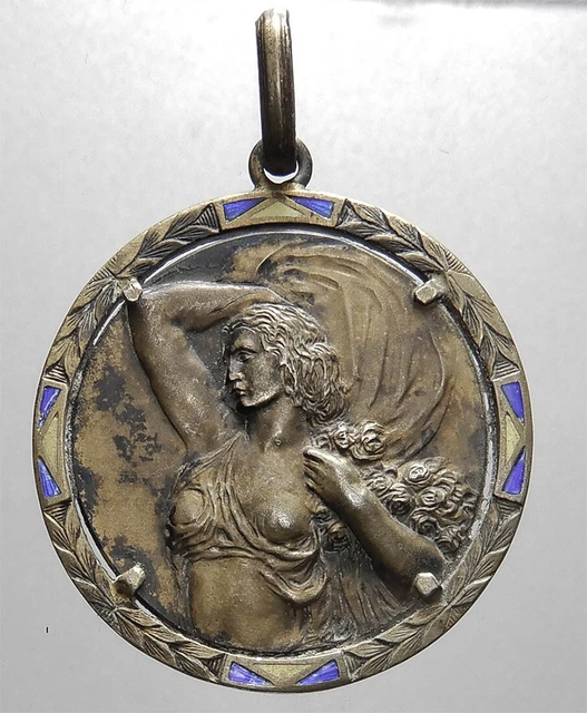 Médaille Argent "Tiro A Segno Nazionale" Turin - Années 1920 - Signature GB - 21mm - Rare