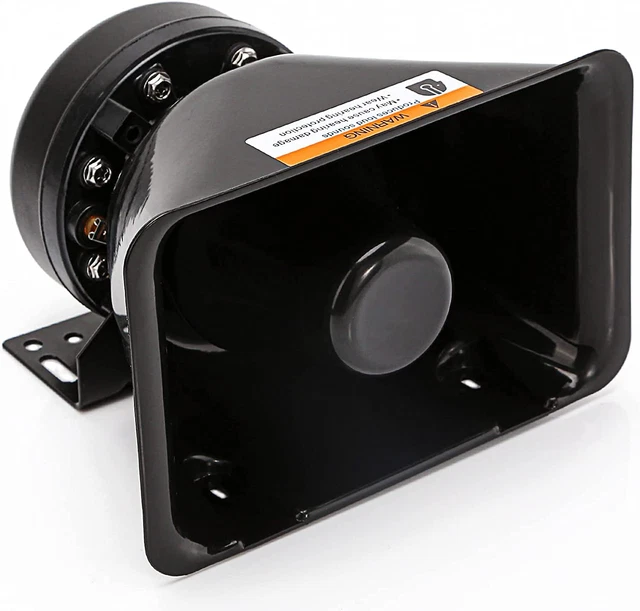 Booyu 200 Watt Rectangle High-Performance PA Siren Horn Speaker [8 Ohms] [125-13