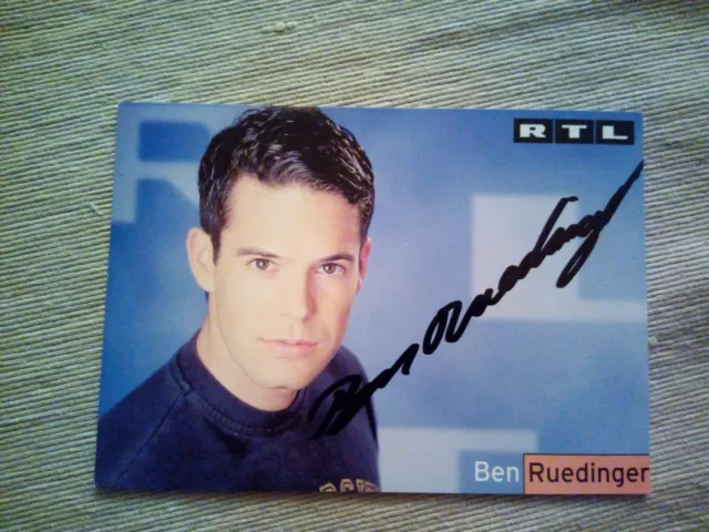 Ben Ruedinger, Autogrammkarte, original signiert 