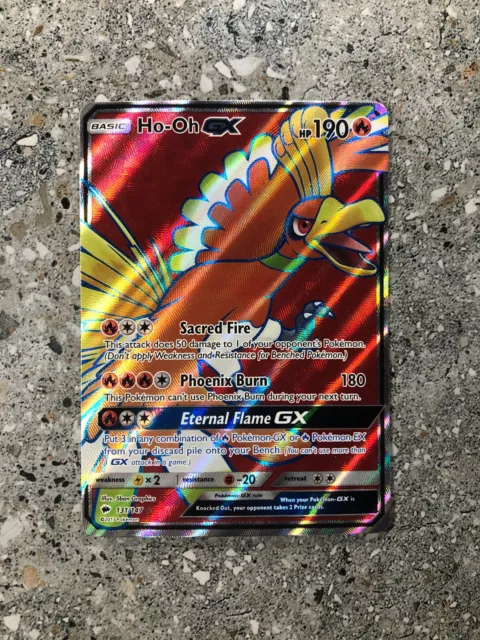  Pokemon Ho-Oh-GX - 131/147 - Full Art Ultra Rare - Sun