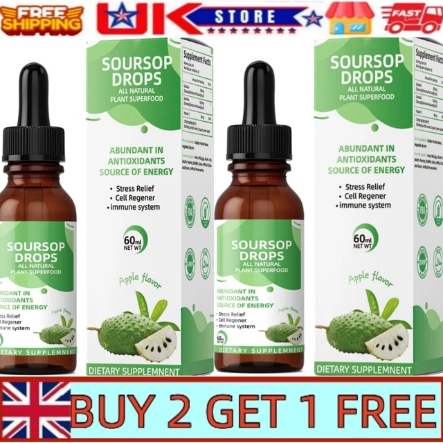 SOURSOP DROPS Natural Vegetarian Supplement for Health Pure Extract